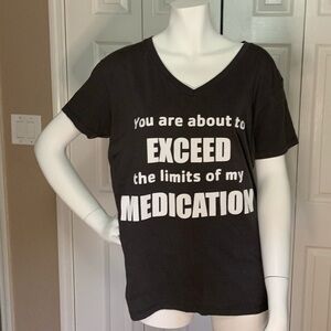 Women’s black t-shirt size large